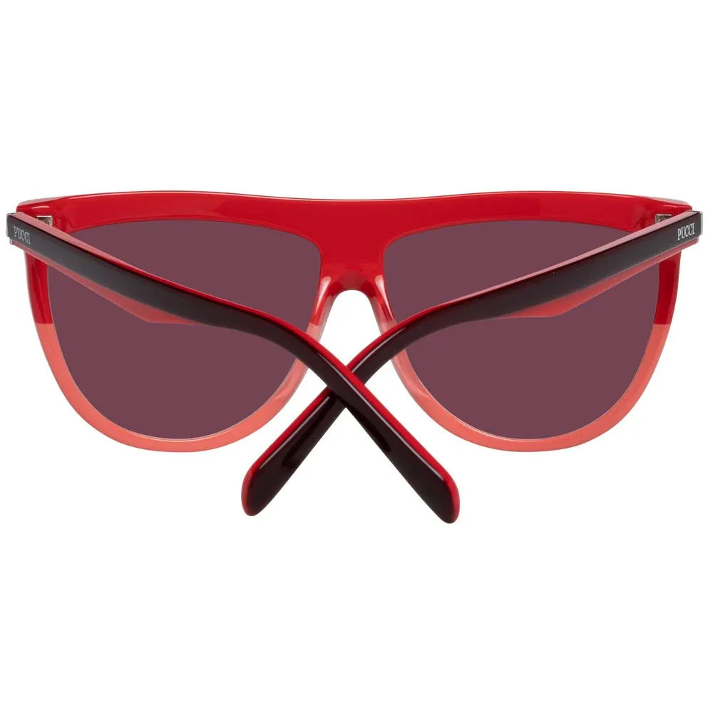 Emilio Pucci Burgundy Plastic Sunglasses - Zachava