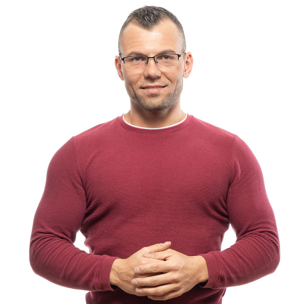 Ermenegildo Zegna Black Men Optical Frames - ACCEXO