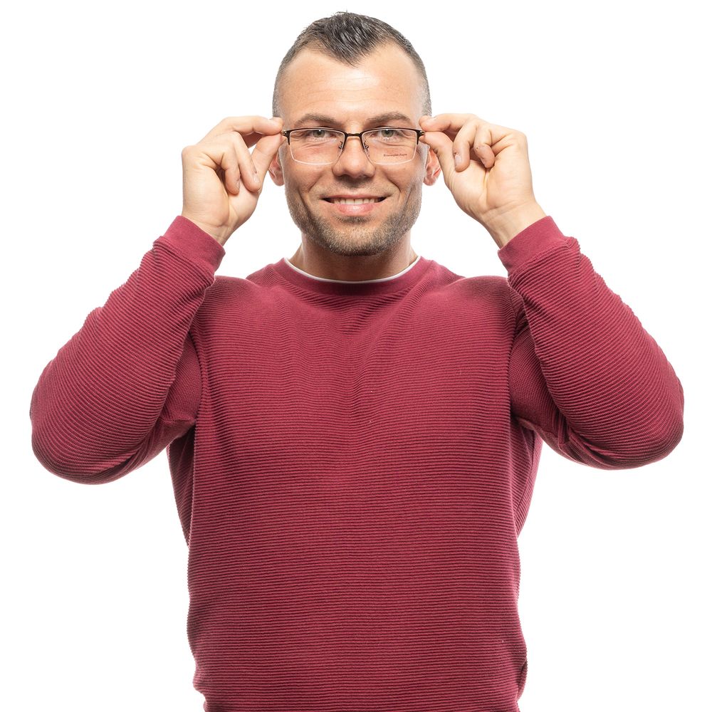 Ermenegildo Zegna Bronze Men Optical Frames - ACCEXO