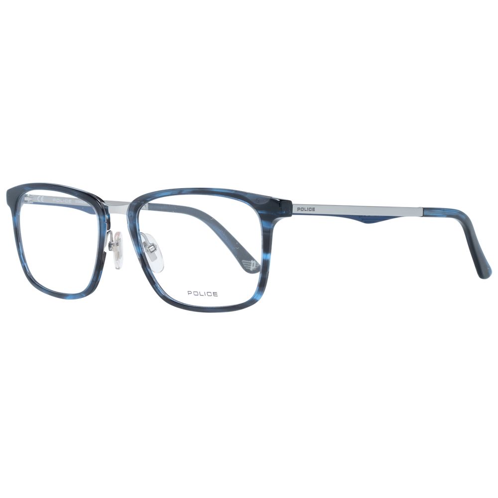 Police Blue Men Glasses Frame