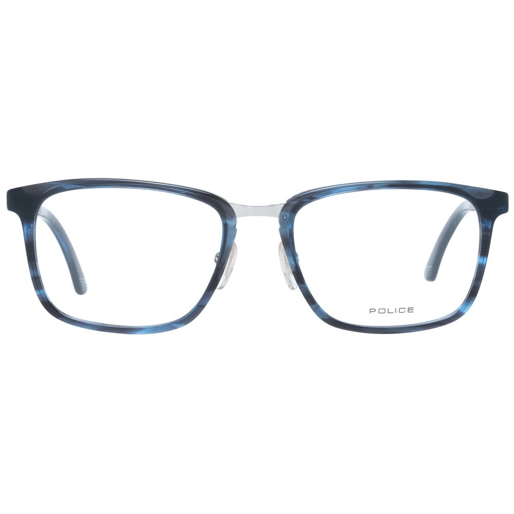 Police Blue Men Glasses Frame