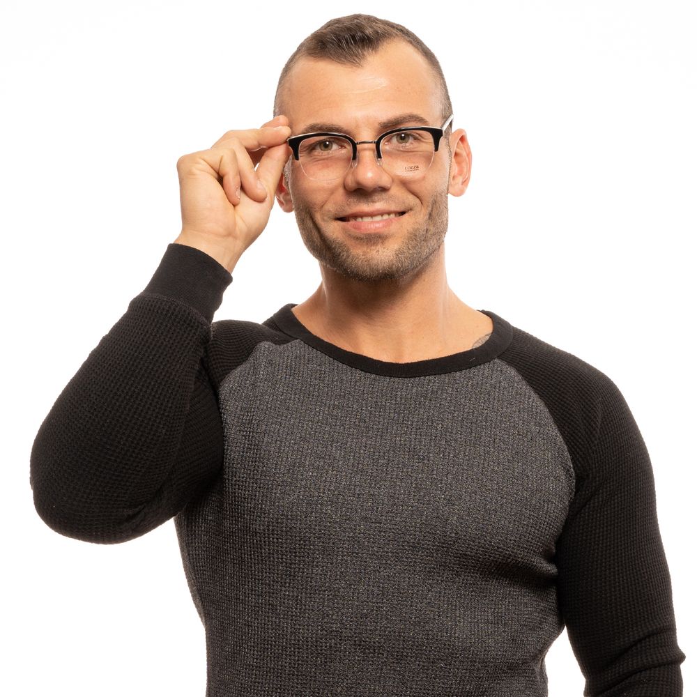 Lozza Black Unisex Optical Frames - ACCEXO
