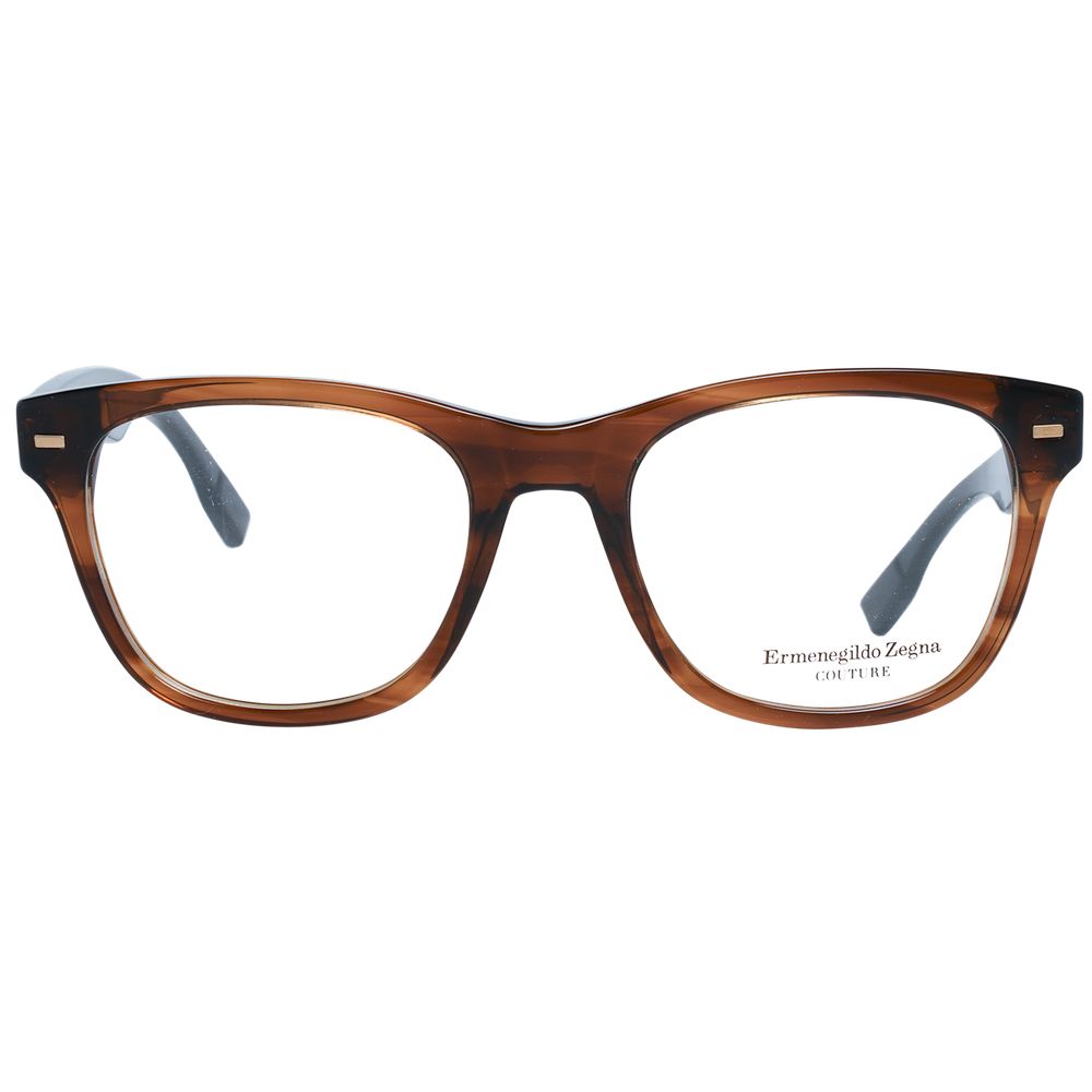Ermenegildo Zegna Brown Men Optical Frames - ACCEXO
