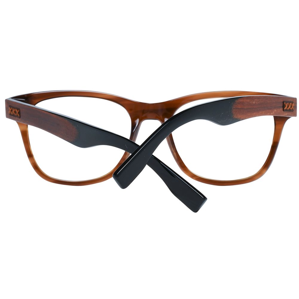 Ermenegildo Zegna Brown Men Optical Frames - ACCEXO