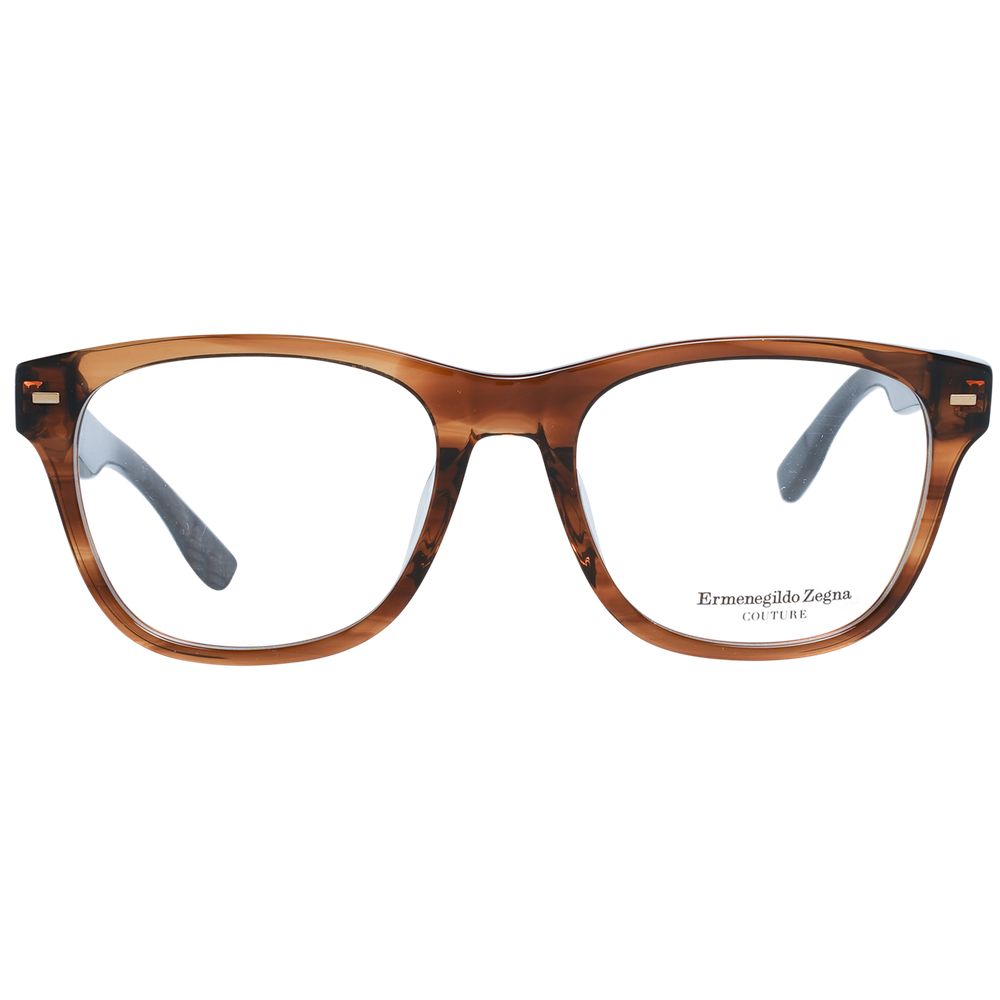 Ermenegildo Zegna Brown Men Optical Frames - ACCEXO