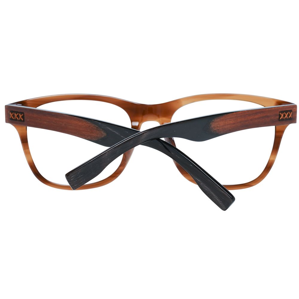 Ermenegildo Zegna Brown Men Optical Frames - ACCEXO