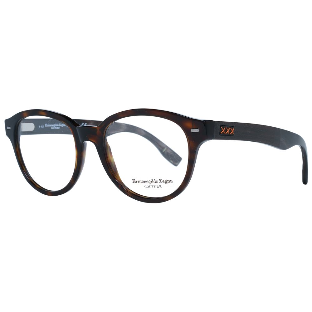 Ermenegildo Zegna Brown Men Optical Frames - ACCEXO