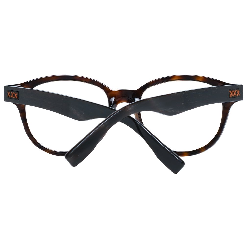 Ermenegildo Zegna Brown Men Optical Frames - ACCEXO