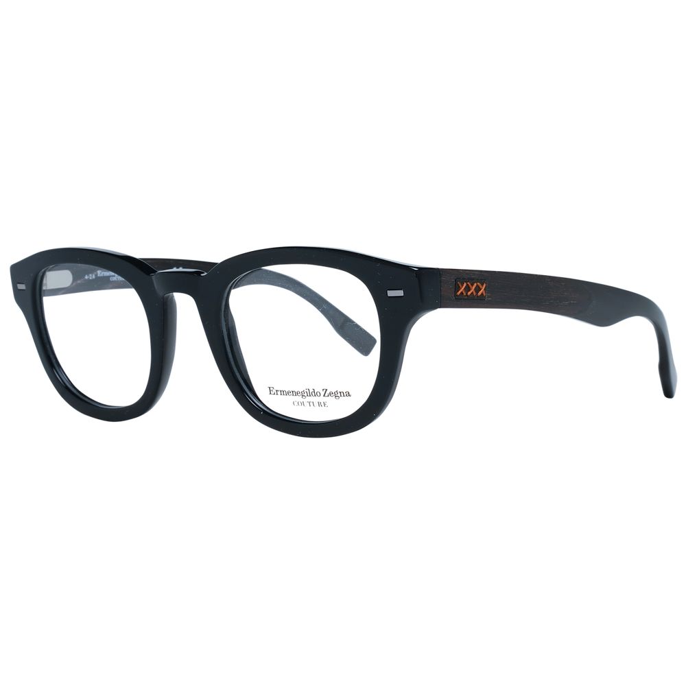 Ermenegildo Zegna Black Men Optical Frames - ACCEXO