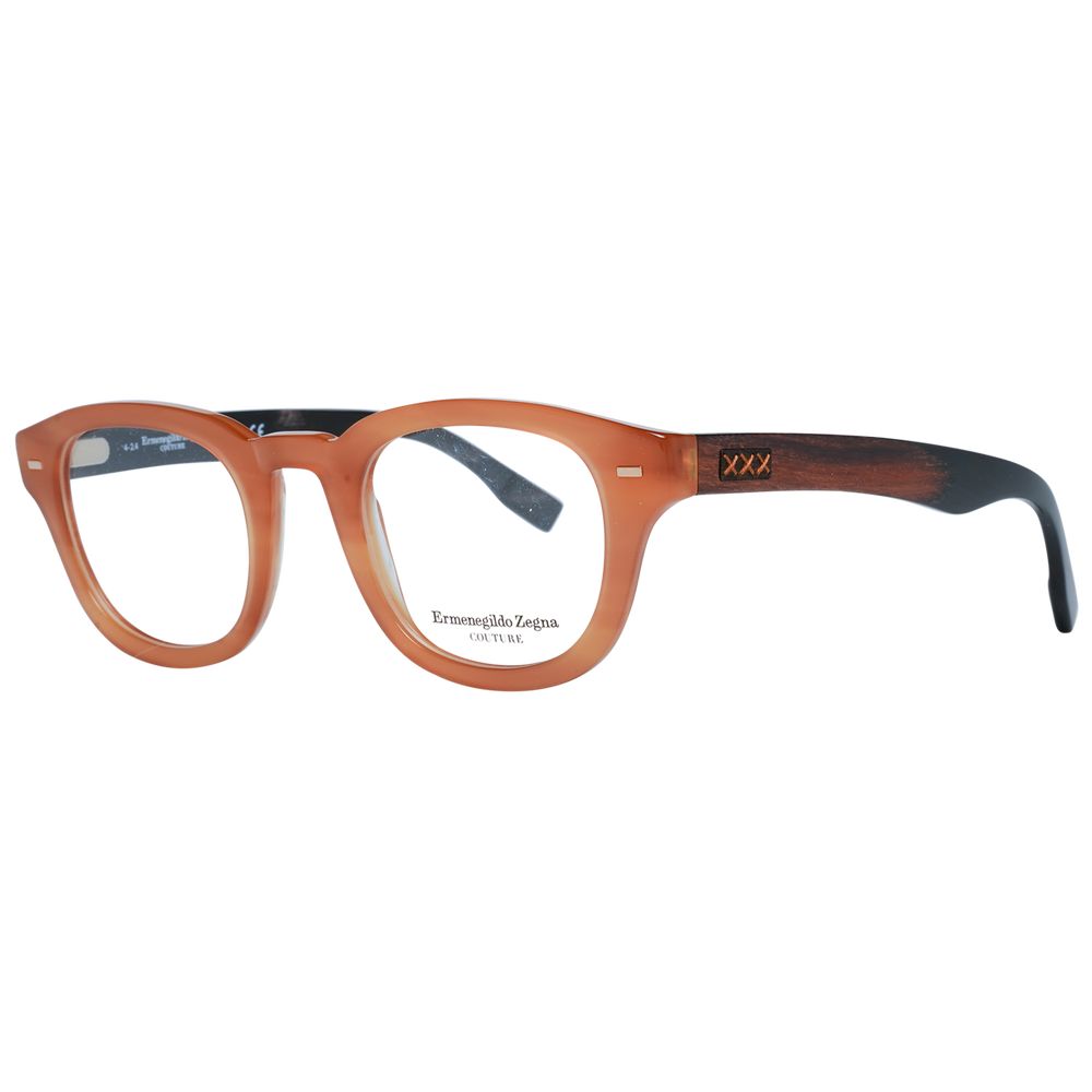Ermenegildo Zegna Brown Men Optical Frames - ACCEXO