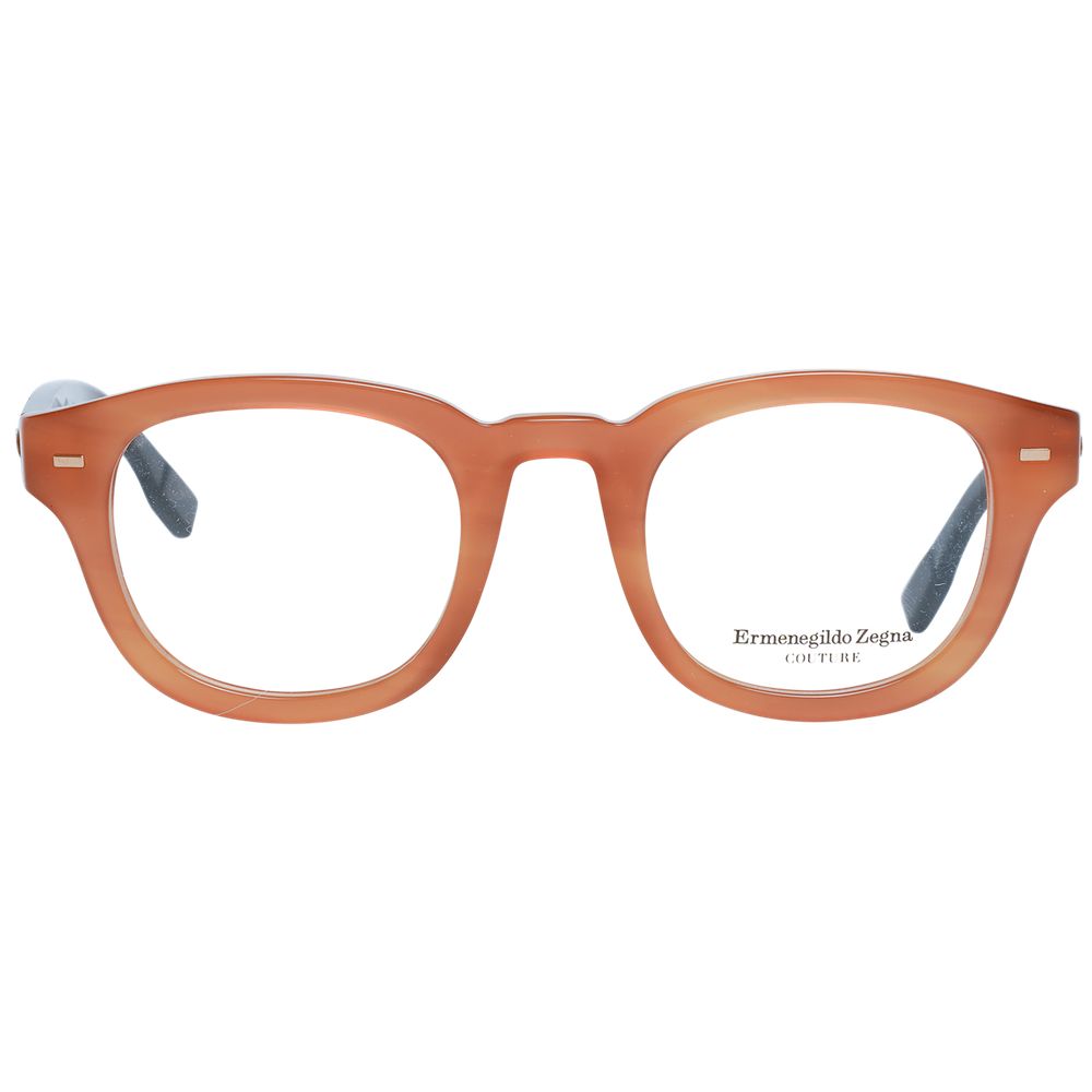 Ermenegildo Zegna Brown Men Optical Frames - ACCEXO
