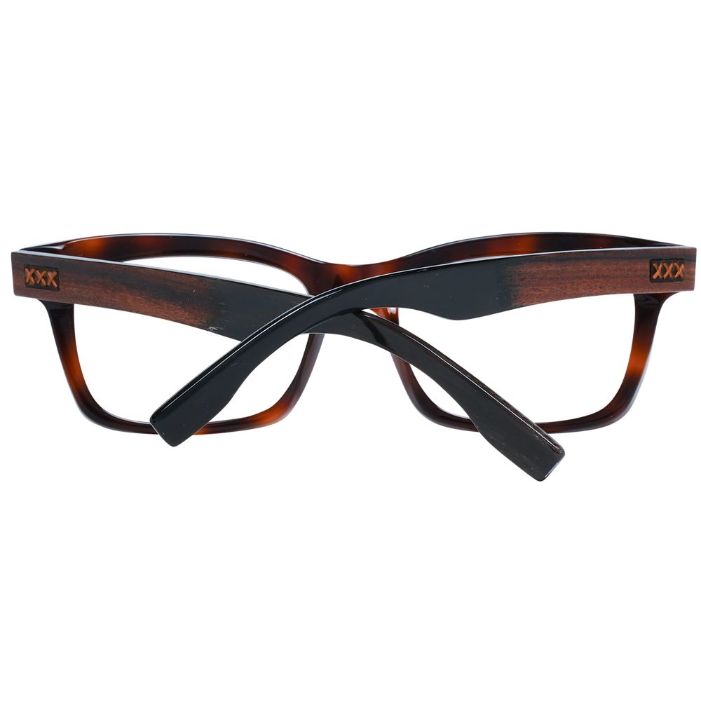 Ermenegildo Zegna Brown Men Optical Frames - ACCEXO