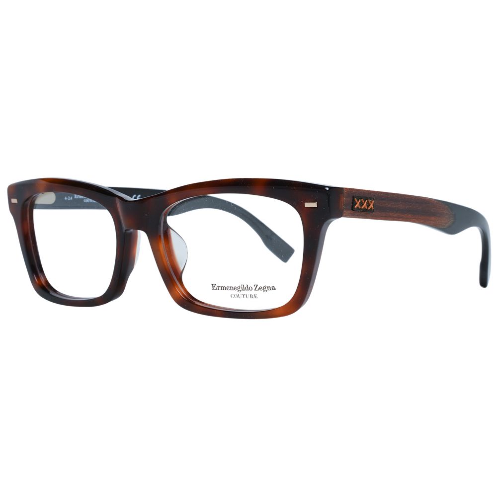 Ermenegildo Zegna Brown Men Optical Frames - ACCEXO