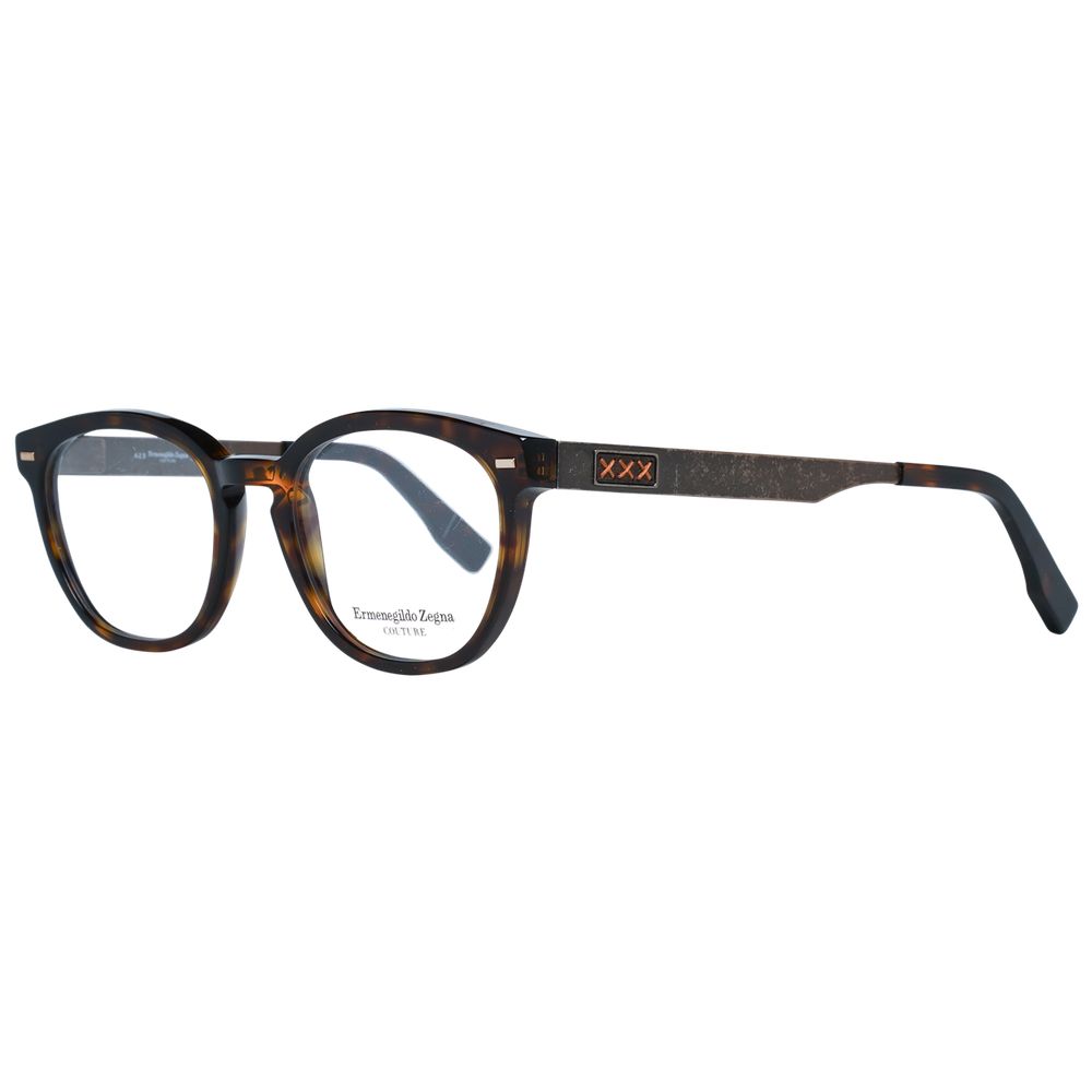 Ermenegildo Zegna Brown Men Optical Frames - ACCEXO