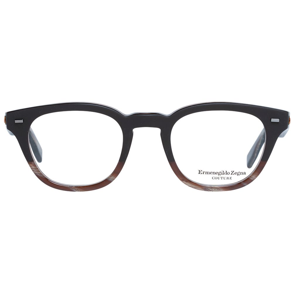 Ermenegildo Zegna Brown Men Optical Frames - ACCEXO