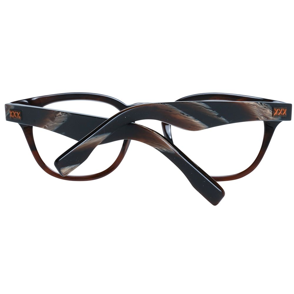 Ermenegildo Zegna Brown Men Optical Frames - ACCEXO