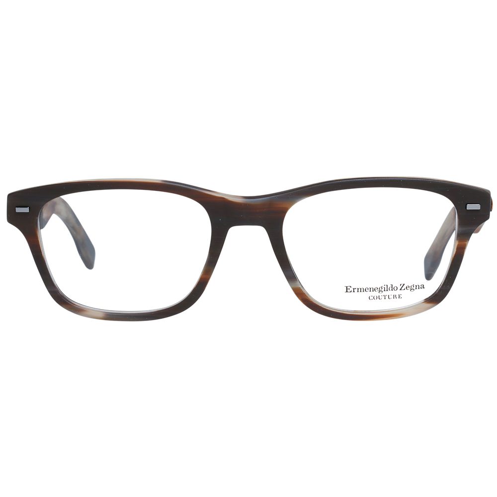 Ermenegildo Zegna Brown Men Optical Frames - ACCEXO