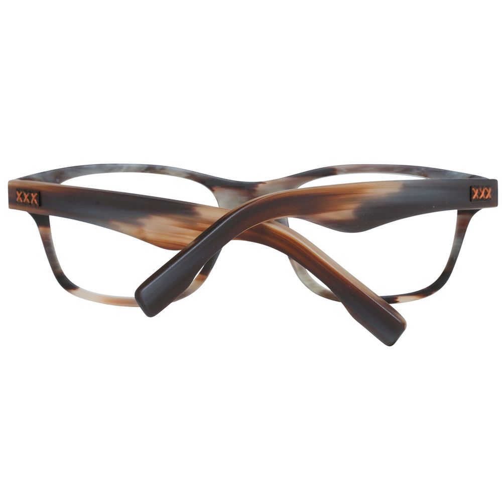 Ermenegildo Zegna Brown Men Optical Frames - ACCEXO
