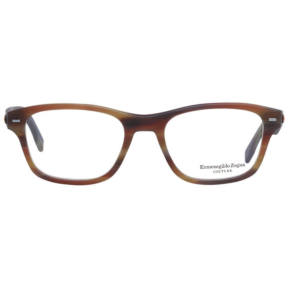 Ermenegildo Zegna Brown Men Optical Frames - ACCEXO