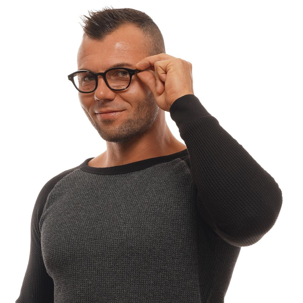 Ermenegildo Zegna Brown Men Optical Frames - ACCEXO