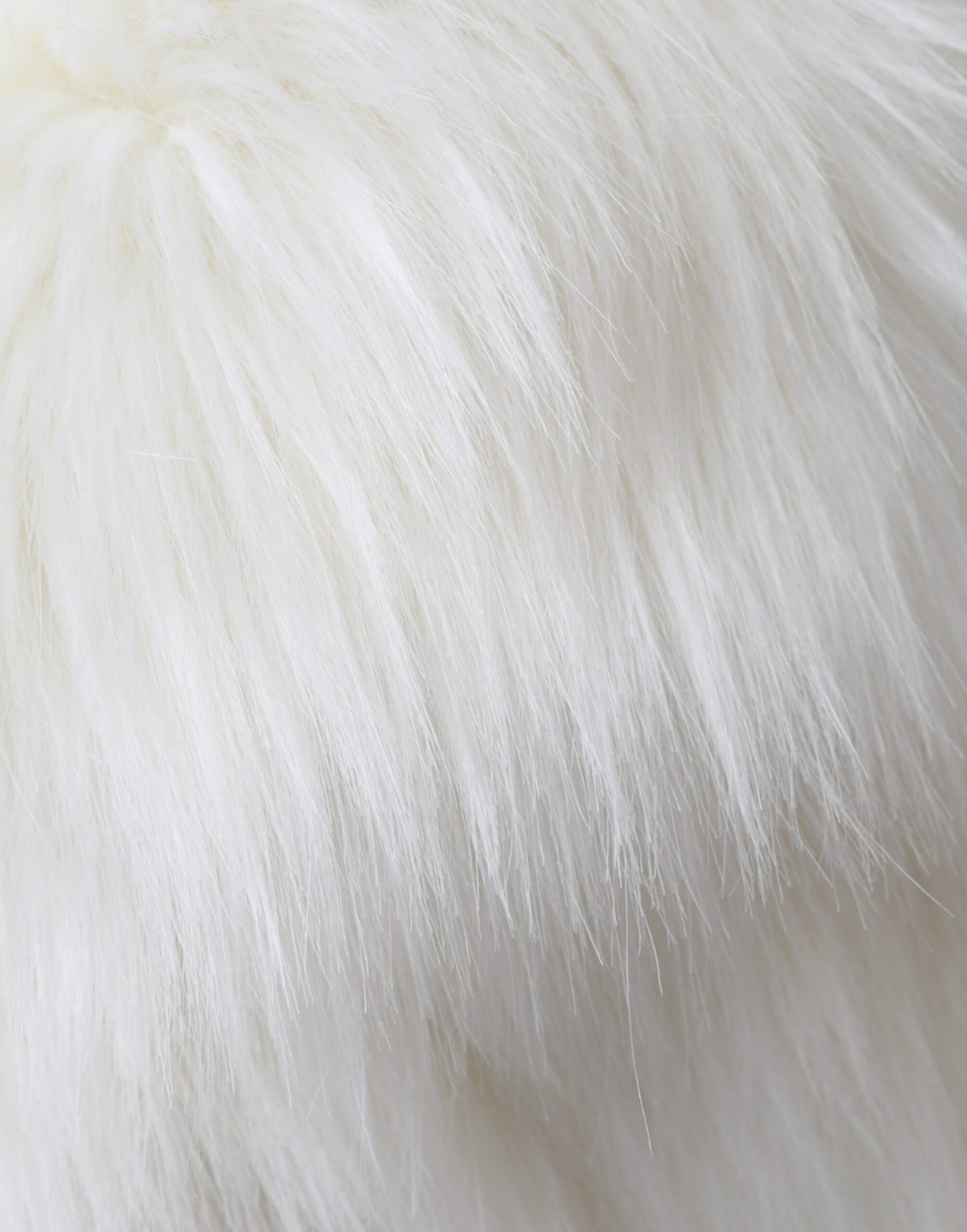 Dolce & Gabbana White Acrylic Fur Womens Bucket Hat - ACCEXO