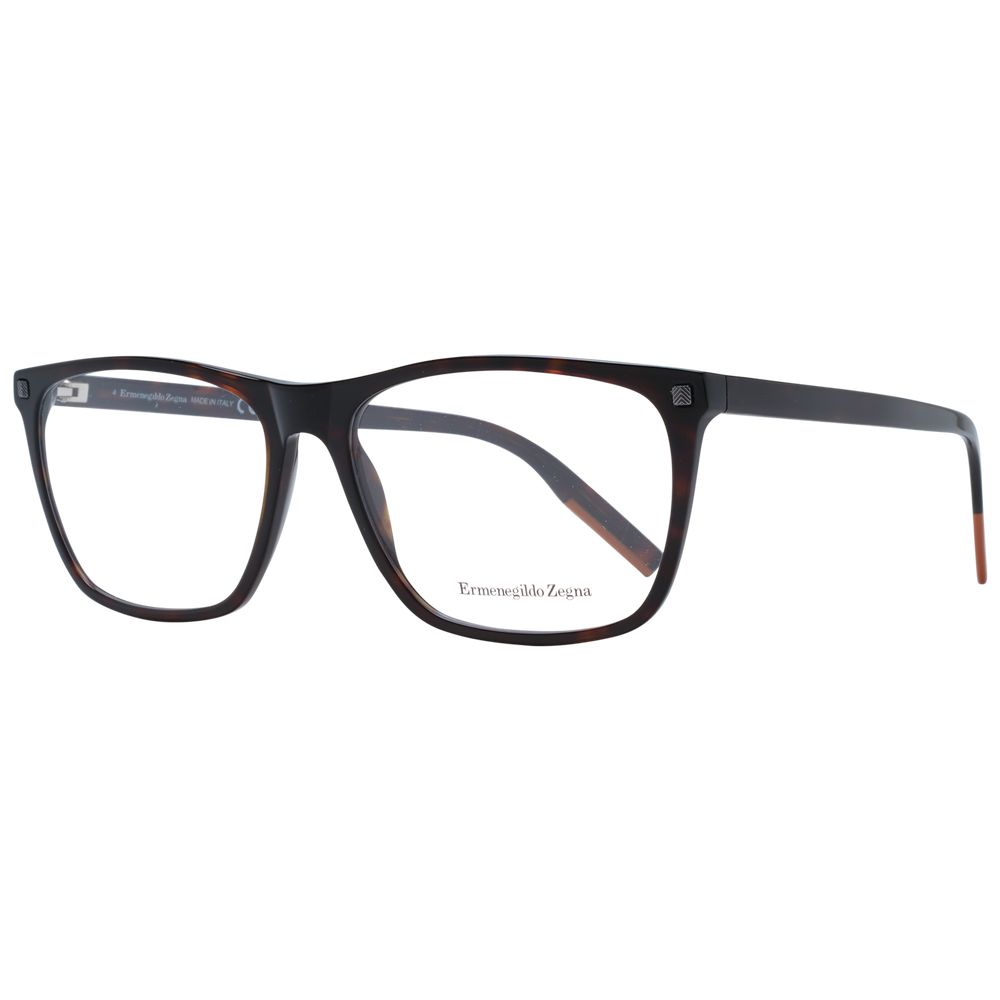 Ermenegildo Zegna Brown Men Optical Frames - ACCEXO