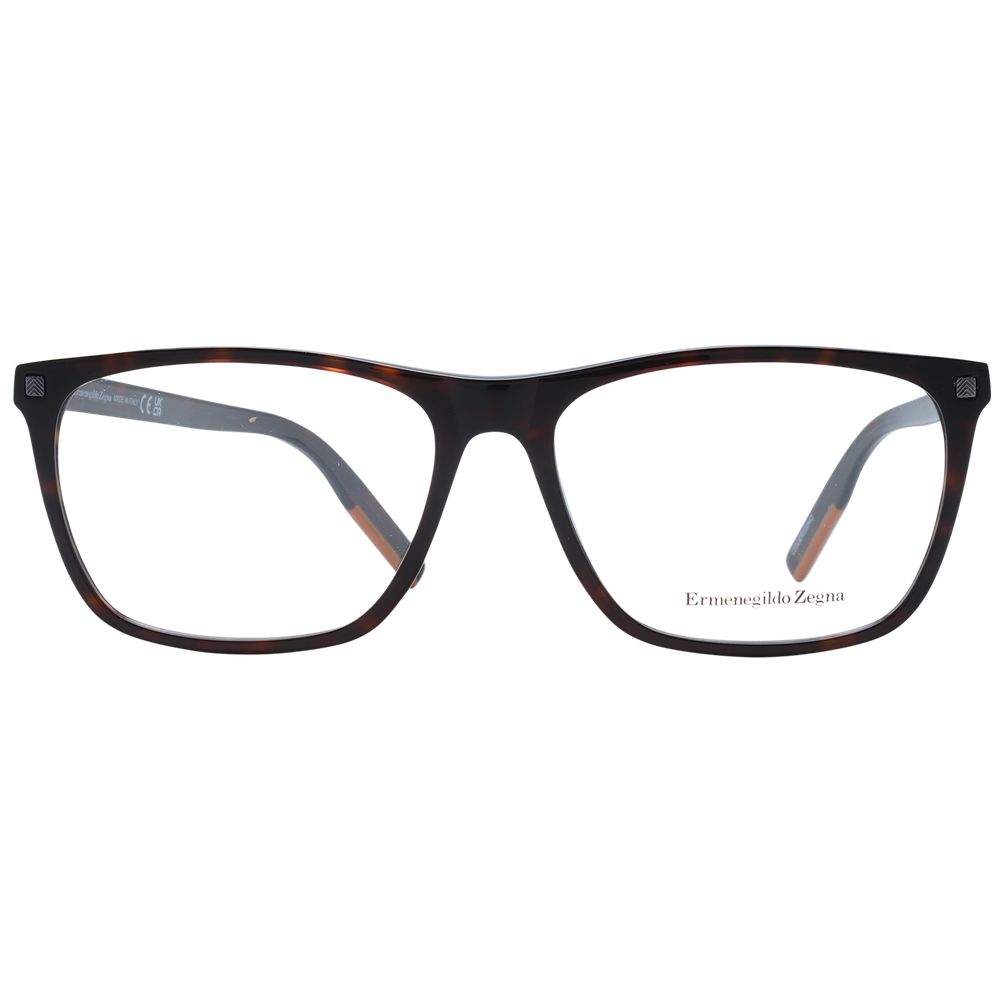 Ermenegildo Zegna Brown Men Optical Frames - ACCEXO
