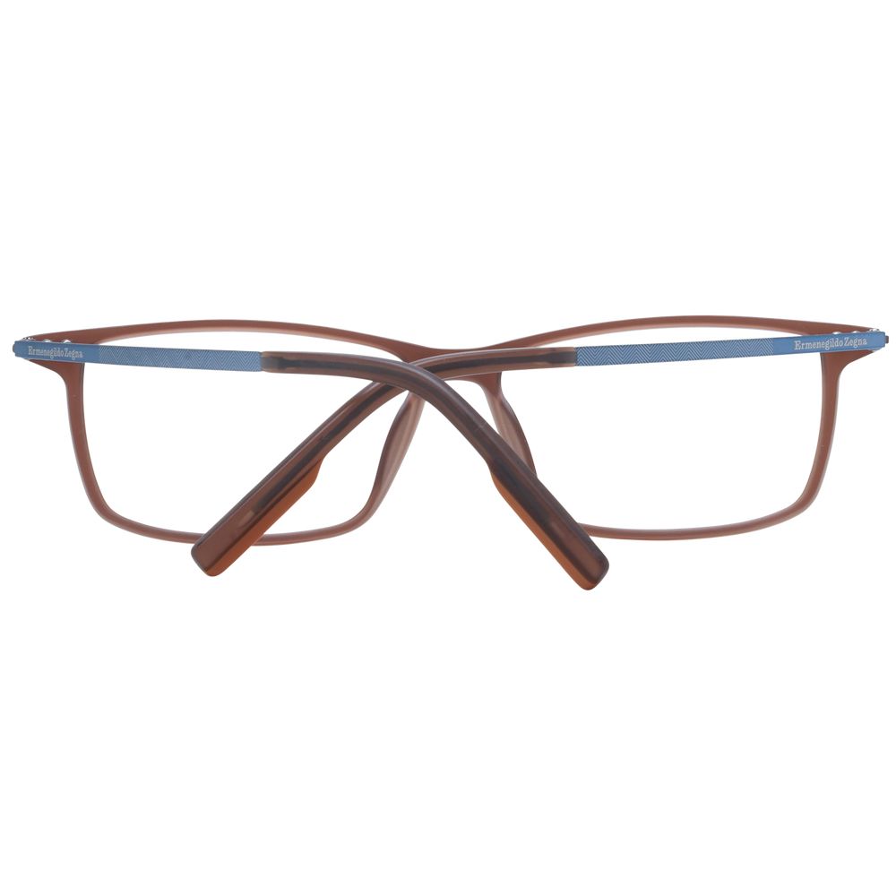Ermenegildo Zegna Brown Men Optical Frames - ACCEXO
