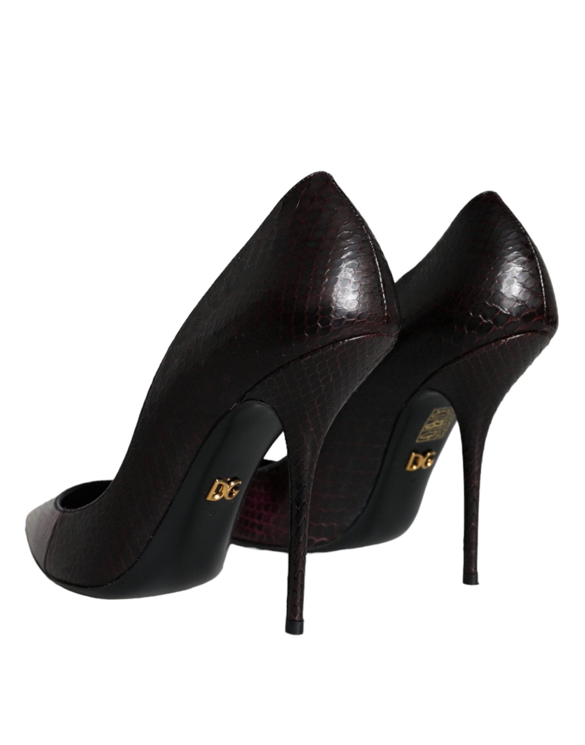 Dolce & Gabbana Multicolor Exotic Leather Heels Pumps Shoes - ACCEXO