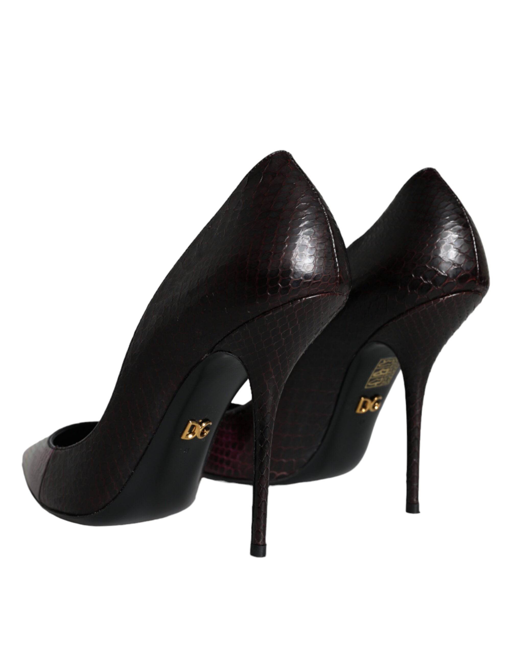 Dolce & Gabbana Multicolor Exotic Leather Heels Pumps Shoes - ACCEXO