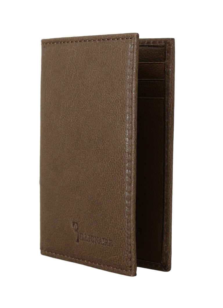 Billionaire Italian Couture Elegant Leather Men's Wallet in Brown - ACCEXO