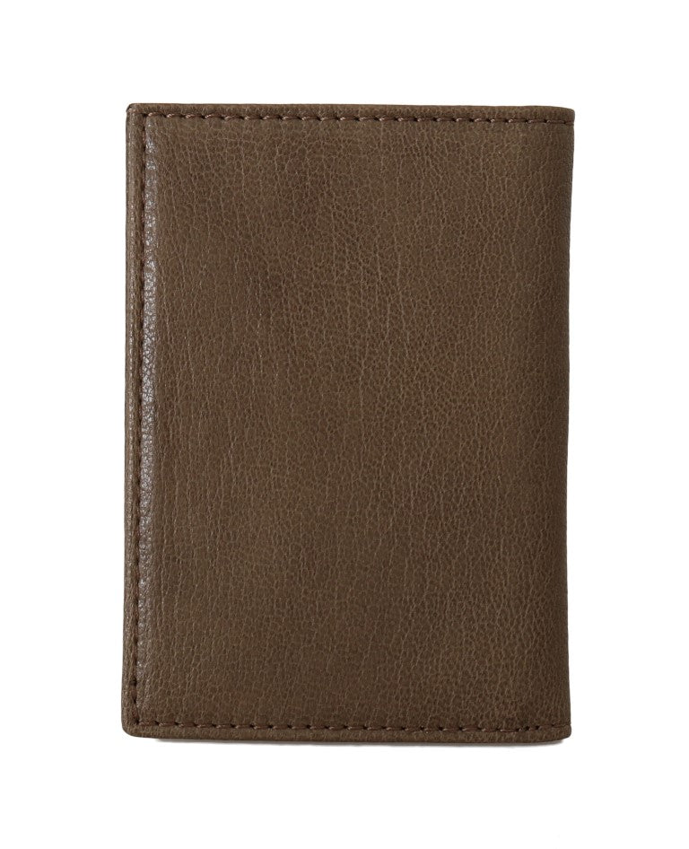 Billionaire Italian Couture Elegant Leather Men's Wallet in Brown - ACCEXO