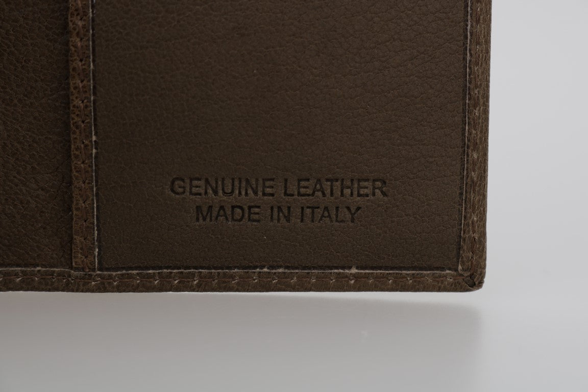 Billionaire Italian Couture Elegant Leather Men's Wallet in Brown - ACCEXO