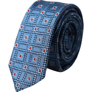 Dolce & Gabbana Blue Patterned 100% Silk Adjustable Men Tie - ACCEXO