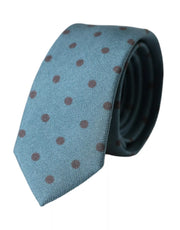 Dolce & Gabbana Green Black Polka Dot Silk Adjustable Men Tie - ACCEXO