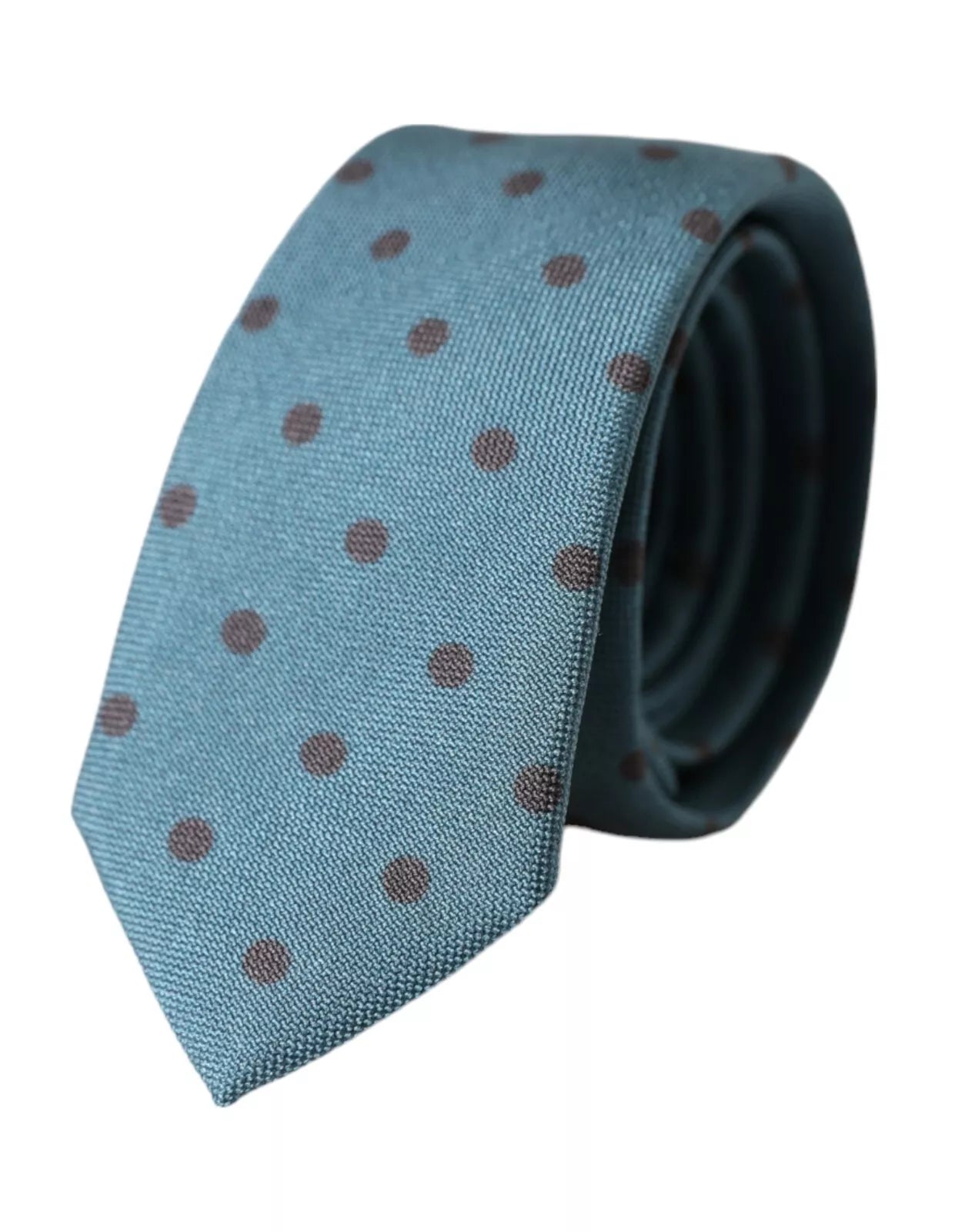 Dolce & Gabbana Green Black Polka Dot Silk Adjustable Men Tie - ACCEXO