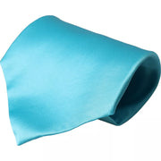 Dolce & Gabbana Light Blue Satin Silk Wide Adjustable Men Tie - ACCEXO