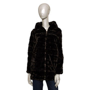 Baldinini Trend Black Polyester Women Coat