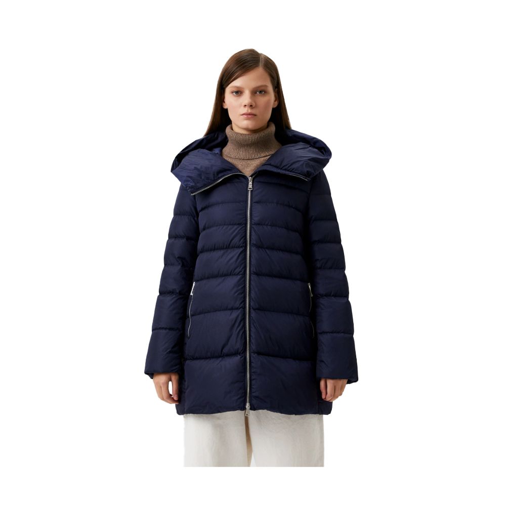 Add Blue Nylon Women Jacket - ACCEXO