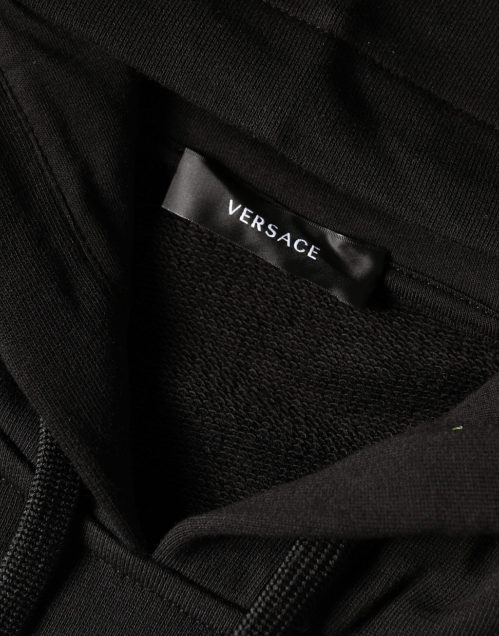 Versace Black Medusa Print Cotton HoodiePullover Sweatshirt Sweater - ACCEXO