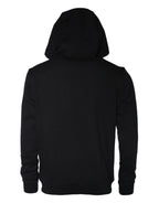 Versace Black Medusa Print Cotton HoodiePullover Sweatshirt Sweater - ACCEXO