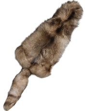 Dolce & Gabbana Brown Frost Fox Fur Neck Warmer Winter Scarf for Women