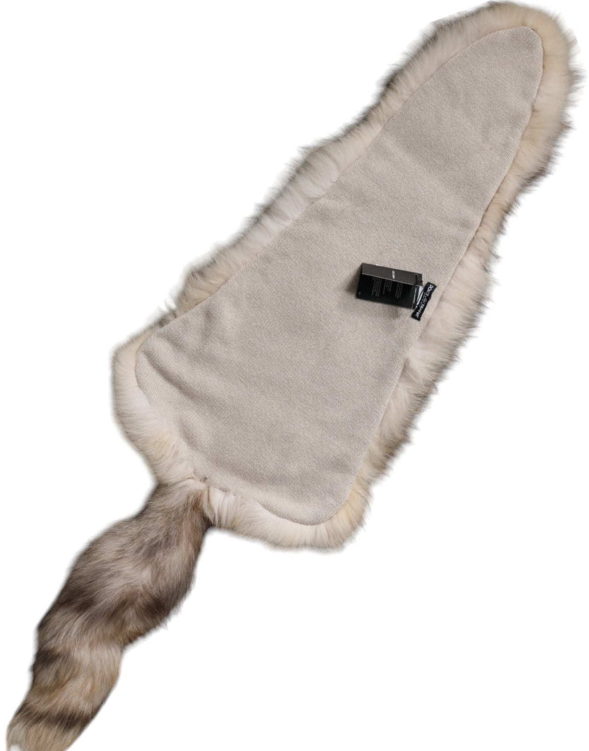 Dolce & Gabbana Brown Frost Fox Fur Neck Warmer Winter Scarf for Women
