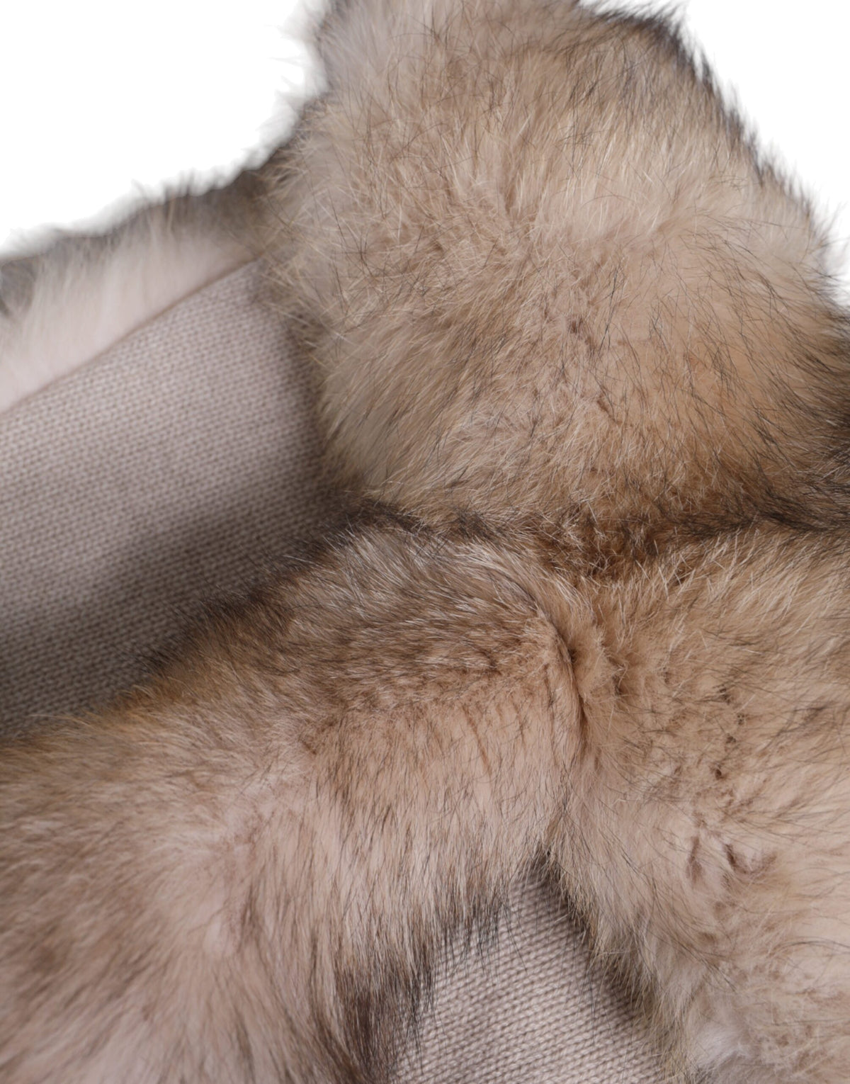 Dolce & Gabbana Brown Frost Fox Fur Neck Warmer Winter Scarf for Women