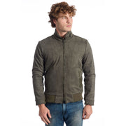 Roberto Pepe Luxury Green Ecomontone Men Jacket - ACCEXO