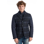 Roberto Pepe Luxury Blue Wool Men Jacket - ACCEXO