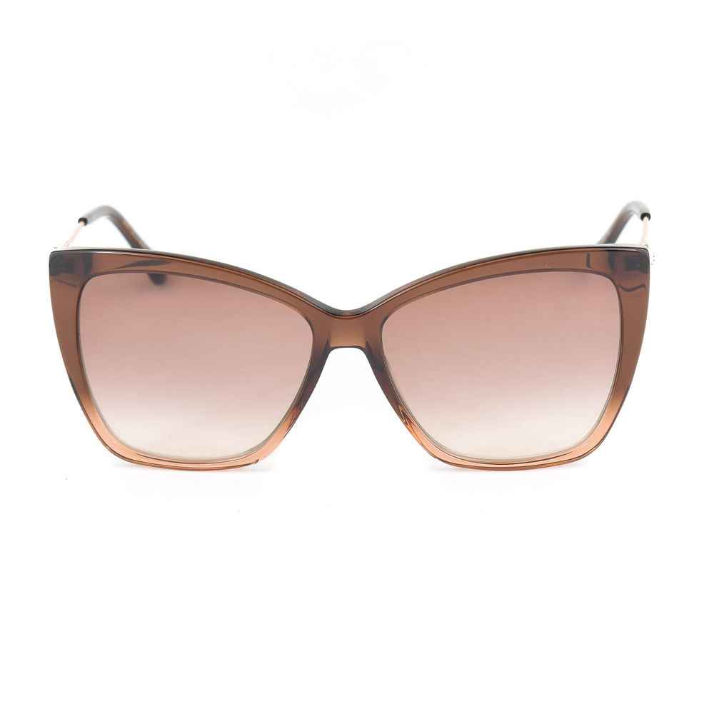 Jimmy Choo Brown Metal Sunglasses - ACCEXO