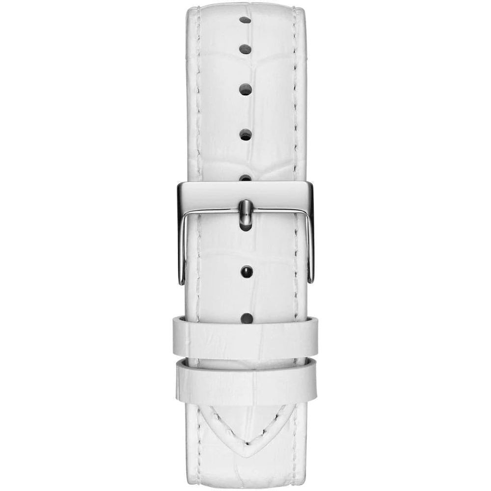 Guess White Leather Watch - ACCEXO
