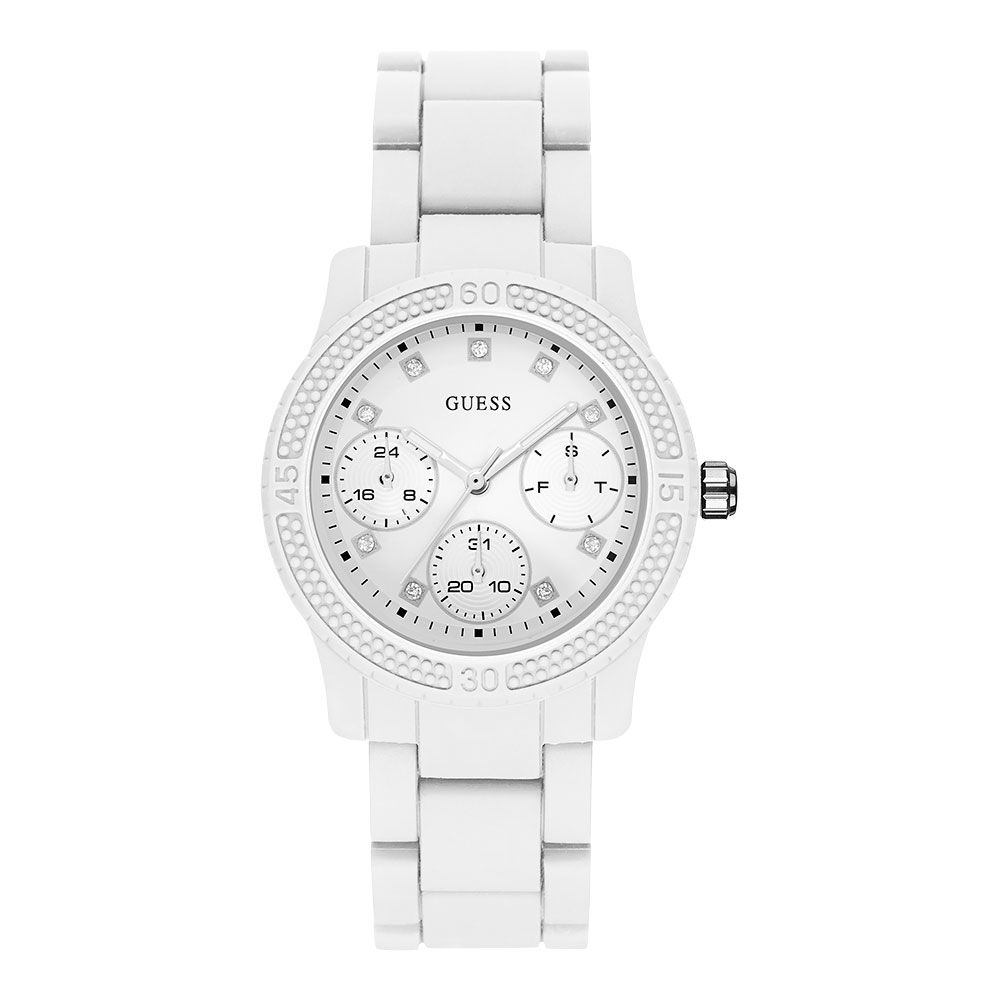 Guess White Rubber Watch - ACCEXO