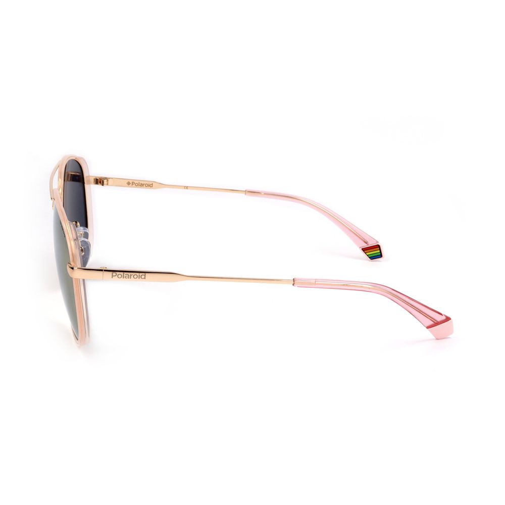 Polaroid Rose Gold Metal Sunglasses - ACCEXO